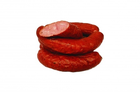 KIEŁBASA FIRMOWA Z WĘDZOKA  (0,45 kg)